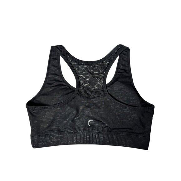 Zyia Active Black Racerback Sports Bra Women’s Size Large | Seamless Mesh Back W - Picture 3 of 4